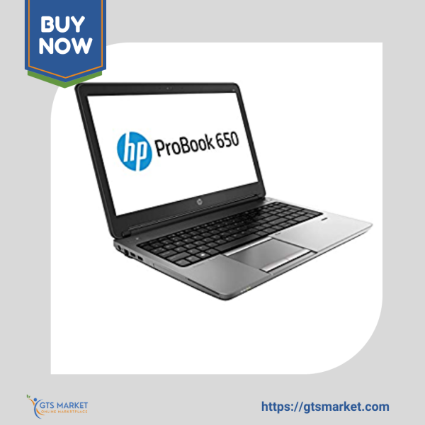 W16 | HP ProBook 650 G1 - Intel Core i5, 8GB RAM, 256GB SSD, DVDRW, FingerPrint, Bluetooth & More (No Webcam)