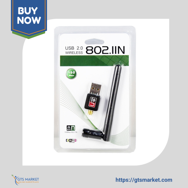 USB 2.0 Wireless 802.11N WiFi Adapter – High-Speed, Plug & Play Connectivity
