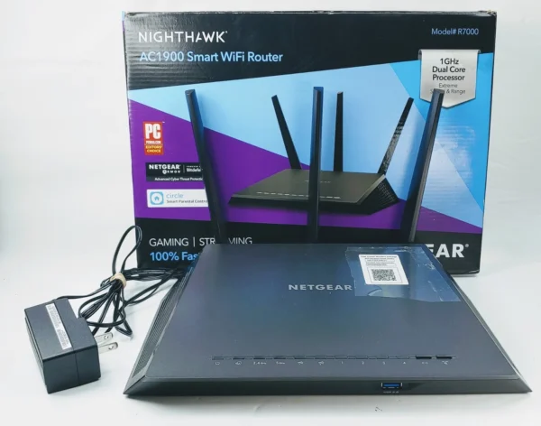 Netgear Nighthawk AC1900 Smart WiFi Router (R7000) – High-Speed Dual-Band Wireless Router