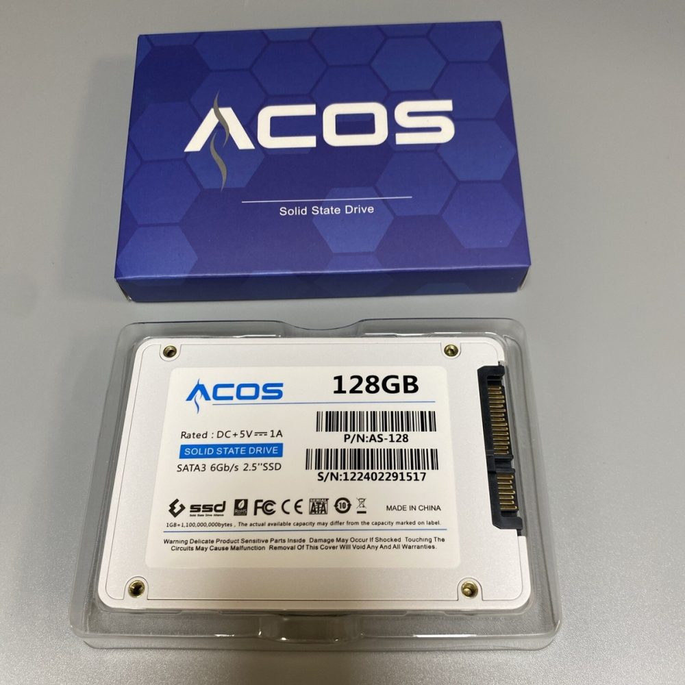 Professional news article featured image: A sleek and modern ACOS 250GB SATA SSD Drive on a clean, tech-themed background, showcasing its compact size and high-tech design.. High quality, editorial style, suitable for news website, 1200x630 pixels, modern design